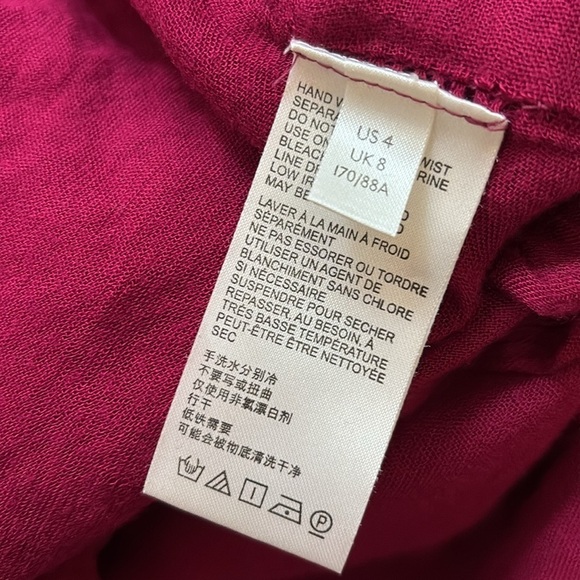 Free People Vivienne Ruched Velvet Mini Skirt - Rose Hypnotic - Raspberry Sz. 4 - Picture 8 of 11